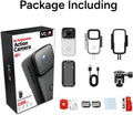 VMIDirect Mini Thumb Camera in a package including accessories for 4K stabilization and WiFi connectivity