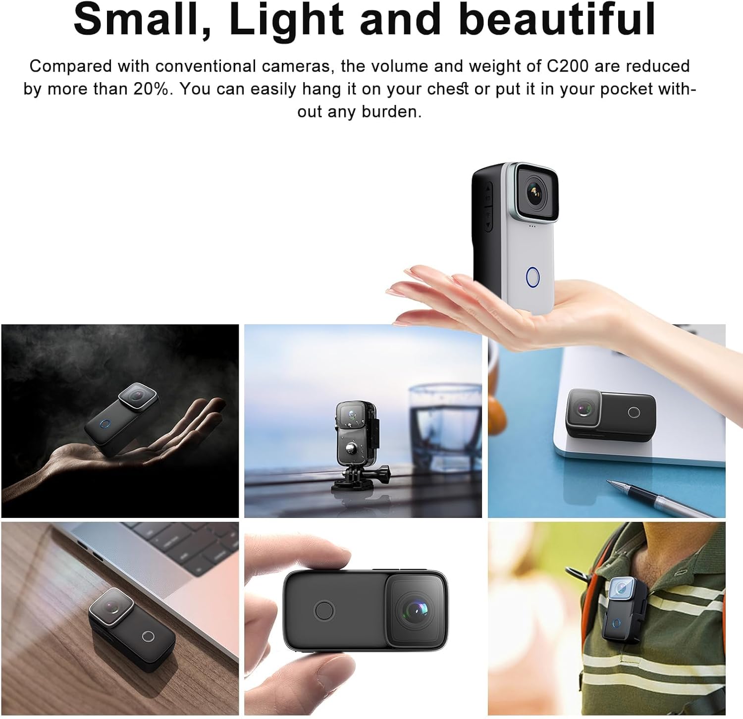 Mini Thumb Camera by VMIDirect, compact design for easy portability and capturing stunning moments effortlessly