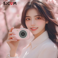 SJCAM Portable Digital Camera in Pink, ideal for capturing memories in vibrant settings