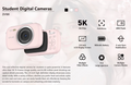 VMIDirect Portable Digital Camera with 5K video, 80MP photos, and 2.8-inch LCD display