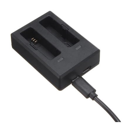SJCAM Rechargeable Battery Charger with Dual Slots for Charging Multiple Batteries Efficiently