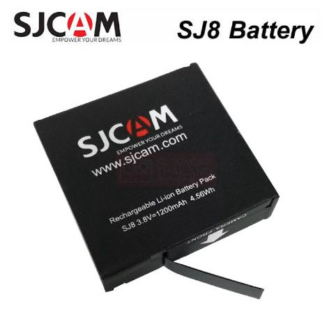 SJCAM Rechargeable Battery for SJ8 with 1200mAh capacity for extended camera use