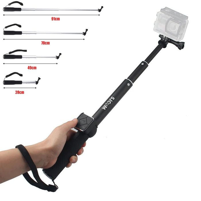 VMIDirect Remote Control Selfie Stick with Adjustable Length for Easy Self-Portraits and Group Shots