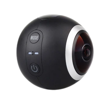 SJCAM SJ360 Action Camera in black sphere design with user interface buttons and wide-angle lens