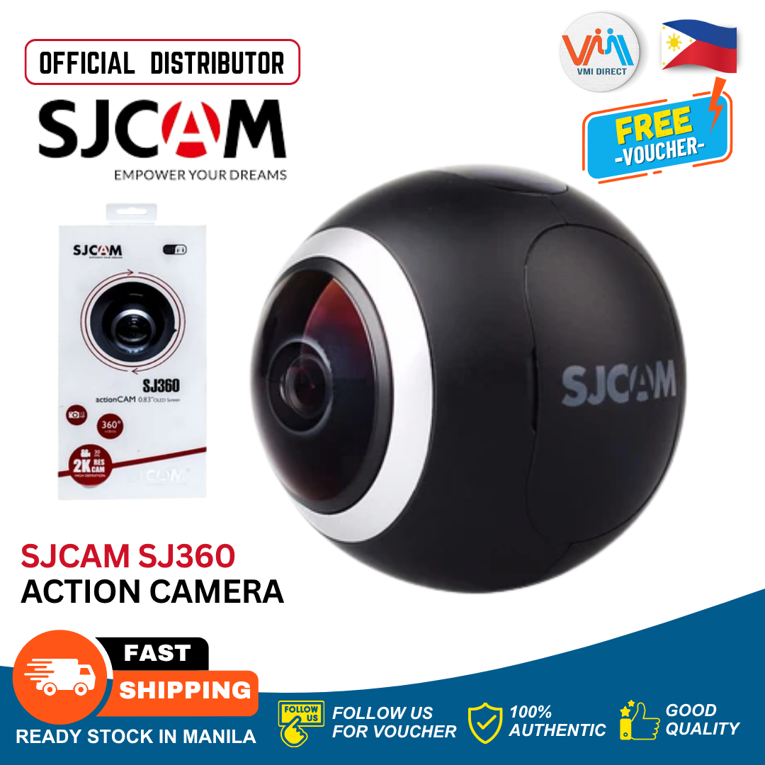 SJCAM SJ360 Action Camera in Black with 2K Video Resolution and Free Shipping Offer