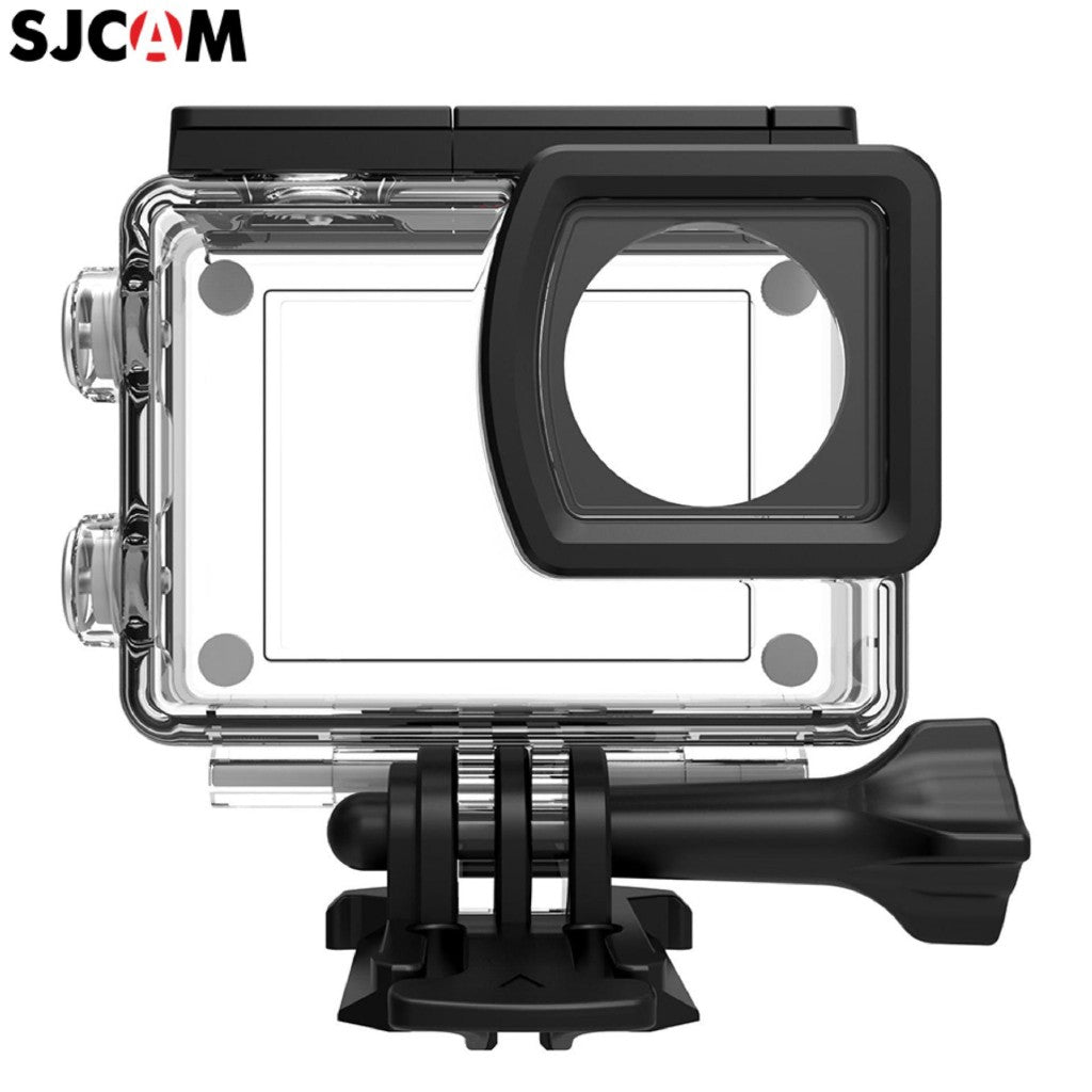 SJ6 Series Waterproof Case designed for action cameras with secure mounting options and a clear front cover