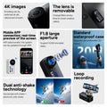 VMIDirect Thumb ame action camera with 4K images and removable lens for creative shooting