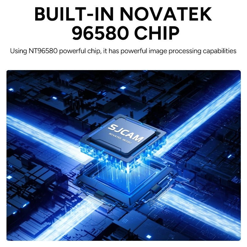 VMIDirect Action Camera with built-in Novatek 96580 chip for high-quality image processing and performance