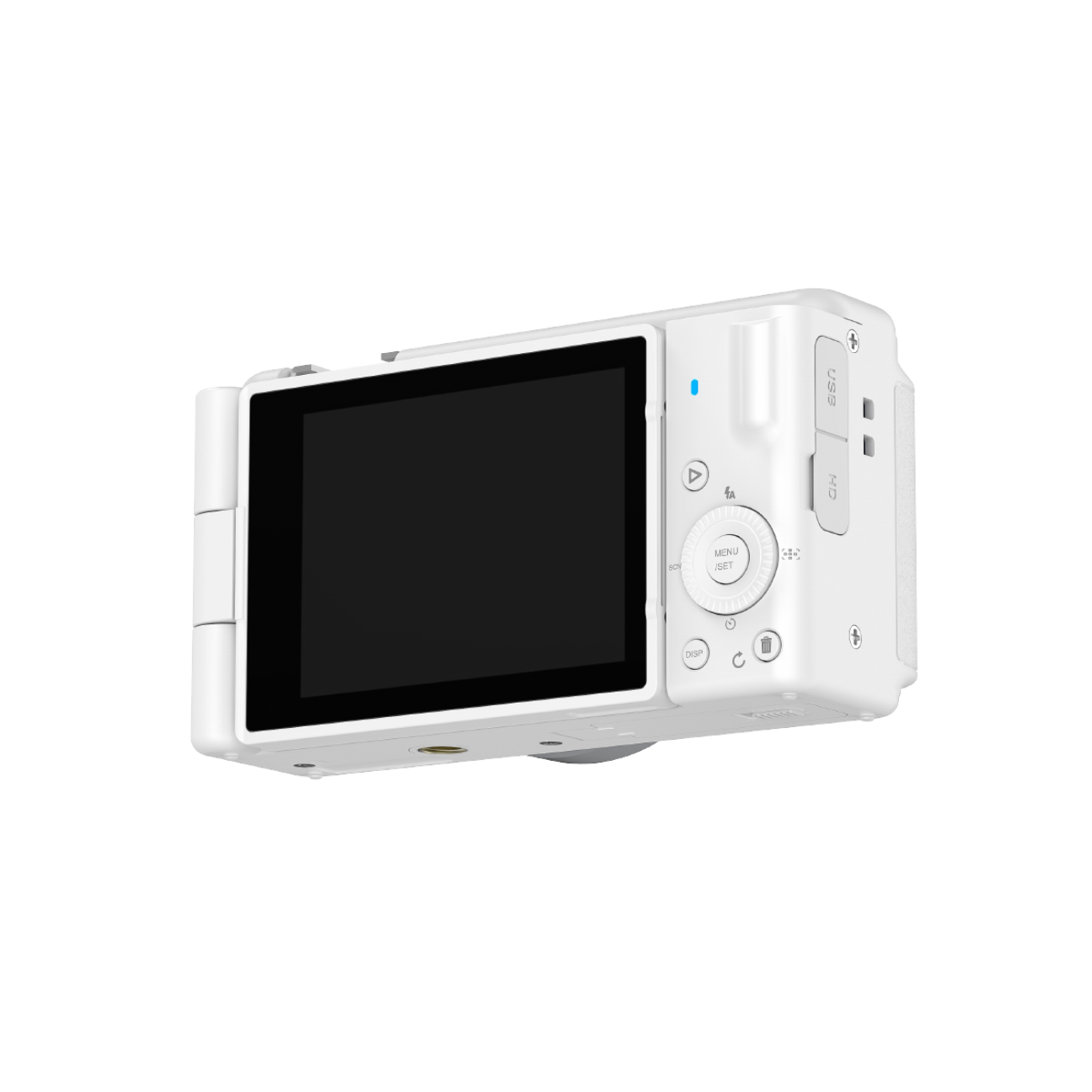 VMIDirect UHD Digital Camera in white with a large display and easy-to-use controls