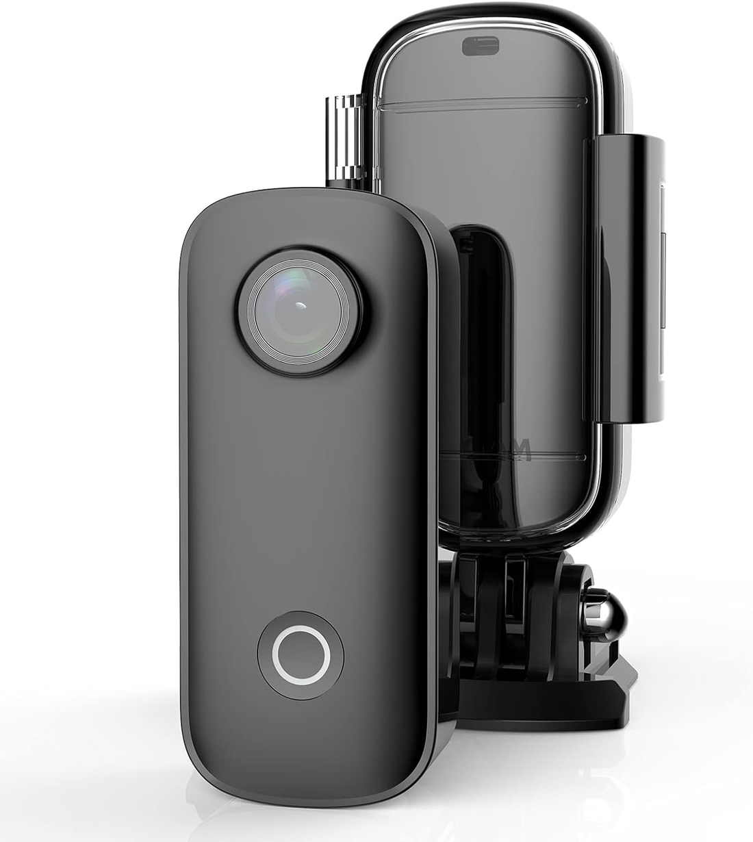 VMIDirect Waterproof Mini Wearable Sports Cam with sleek design and mounting options for action use