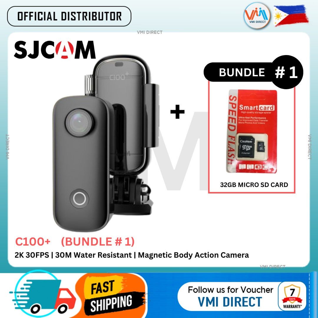 VMIDirect Waterproof Mini Wearable Sports Cam with 2K 30FPS and 30M water resistance capabilities