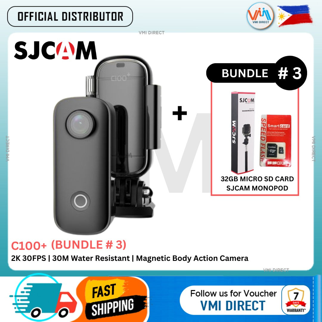 VMIDirect Waterproof Mini Wearable Sports Cam with 2K resolution and 30M water resistance for adventures