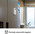 VMIDirect Waterproof Mini Wearable Sports Cam mounted on a refrigerator for convenient use