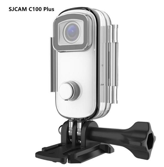 SJCam C100 Plus Action Camera with Waterproof Case for Adventure Shooting, Waterproof Mini Wearable Sports Cam