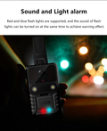 VMIDirect Wearable 4K Body Camera with red and blue flash lights for enhanced safety alerts
