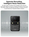 Wearable 4K Body Camera with Intelligent Noise Reduction for Clear Audio Recording