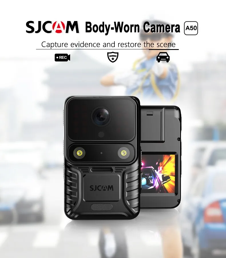 SJCam A50 Wearable 4K Body Camera for capturing evidence and restoring scenes