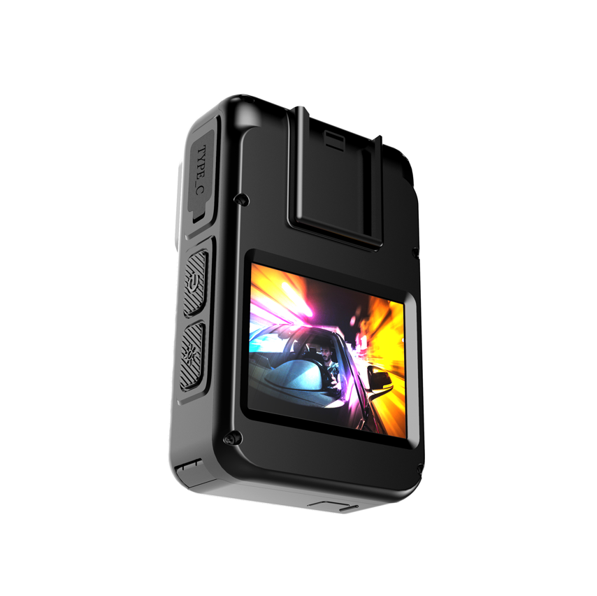 VMIDirect Wearable 4K Body Camera featuring a compact design and vibrant display for capturing high-quality footage
