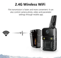 VMIDirect Wearable 4K Body Camera with 2.4G Wireless WiFi for easy photo and video transmission