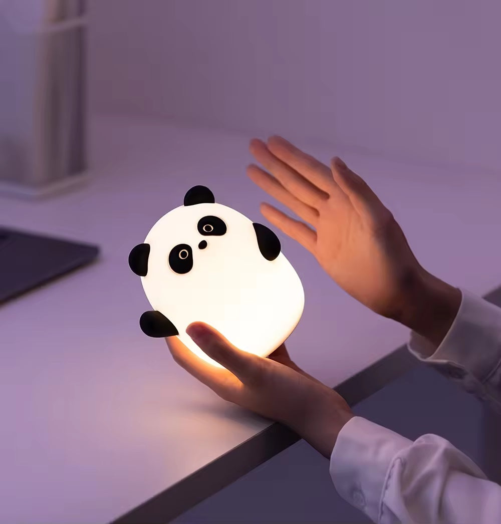 VMIDirect cute panda bedroom lamp, soft glow suitable for nighttime use and kids' rooms