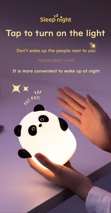 VMIDirect Panda Night Lamp for Kids with Tap Control, ideal as a bedroom lamp