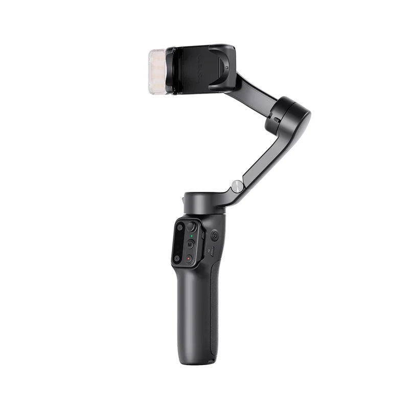Smartphone gimbal stabilizer with adjustable grips for smooth video recording