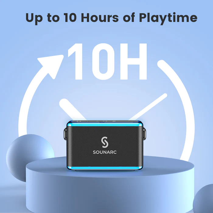 SOUNARC Bluetooth Karaoke Speaker with up to 10 hours of playtime for enjoying music anywhere