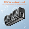 VMIDirect Portable Bluetooth Karaoke Speaker with 80W sound and dual full range drivers for clear audio