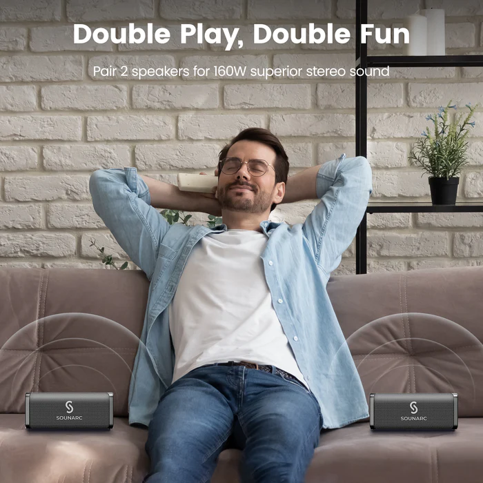VMIDirect Portable Bluetooth Karaoke Speaker for superior stereo sound with double play feature