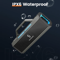 Portable Bluetooth Karaoke Speaker with IPX6 Waterproof Rating and Built-in Carry Handle