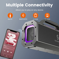 VMIDirect Portable Bluetooth Karaoke Speaker with multiple connectivity options for versatile use