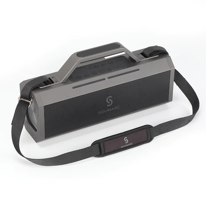 Portable Bluetooth Karaoke Speaker with dual microphones and remote control for singing entertainment