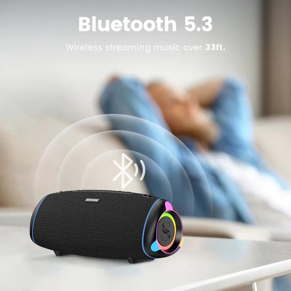 VMIDirect Portable Bluetooth Speaker with Bluetooth 5.3 for wireless music streaming over 33 feet
