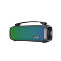 VMIDirect Portable Bluetooth Speaker with vibrant blue and green design and carry handle