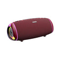 VMIDirect Portable Bluetooth Speaker in red with colorful LED lights and easy control buttons