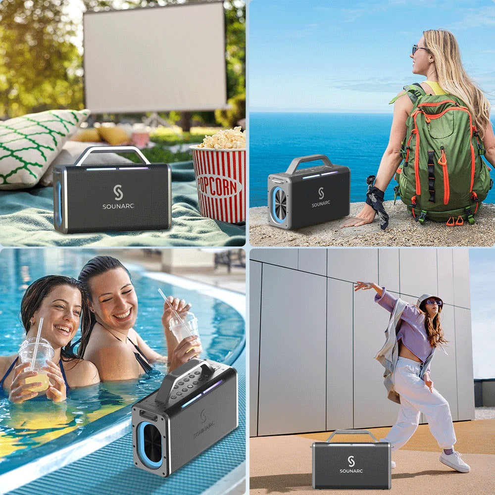 VMIDirect Portable Karaoke Speaker designed for outdoor fun, beach parties, and gatherings with friends
