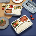900ml Electric Heating Lunch Box with multiple compartments for healthy meal prep and on-the-go dining