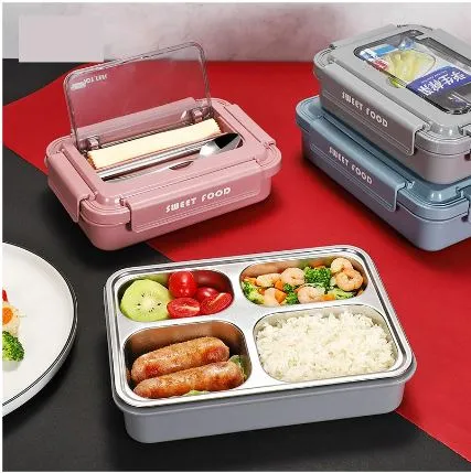 Set of VMIDirect 900ml Electric Heating Lunch Boxes in blue, gray, and pink perfect for meal prep