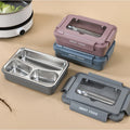 900ml Electric Heating Lunch Boxes in assorted colors with stainless steel compartments and plastic lids