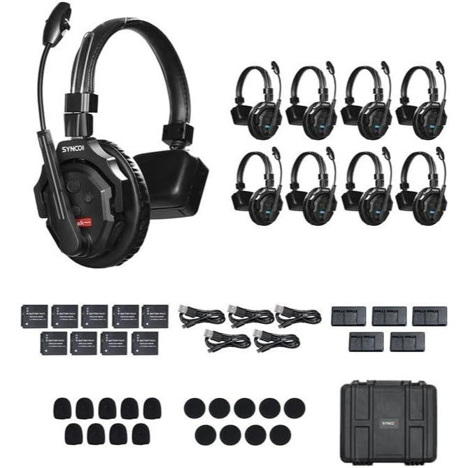 VMIDirect Wireless Headset Intercom Set with Multiple Headsets and Accessories for Clear Communication