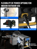 Synco COLBOR CL220R RGB LED studio light with flexibility for indoor and outdoor power options