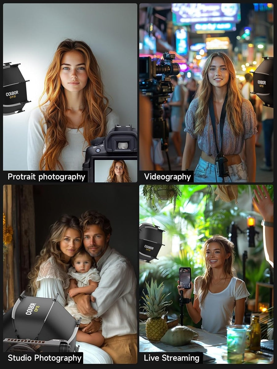 Synco COLBOR CP25 parabolic softbox for portrait, studio photography, videography, and live streaming