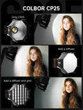 Synco COLBOR CP25 parabolic softbox with diffuser and grid for professional photography lighting