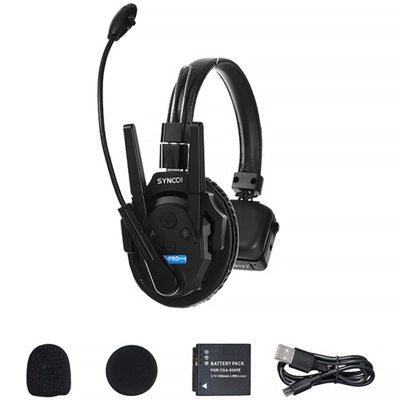 Wireless communication headset for events featuring adjustable mic and comfortable ear cushions