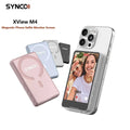 SYNCO XView M4 magnetic screen mirroring for selfies with smartphone, compact design and vibrant display
