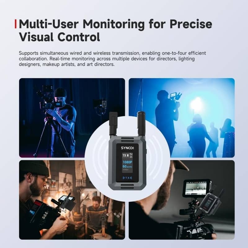 VMIDirect Wireless Video System for multi-user monitoring and precise visual control in video production