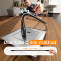 Tessan 100W 60W USB Type C to Type C cable in a kitchen setup demonstrating dual link method