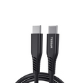 Tessan 100W 60W USB Type C to Type C cable with durable connectors for fast charging.