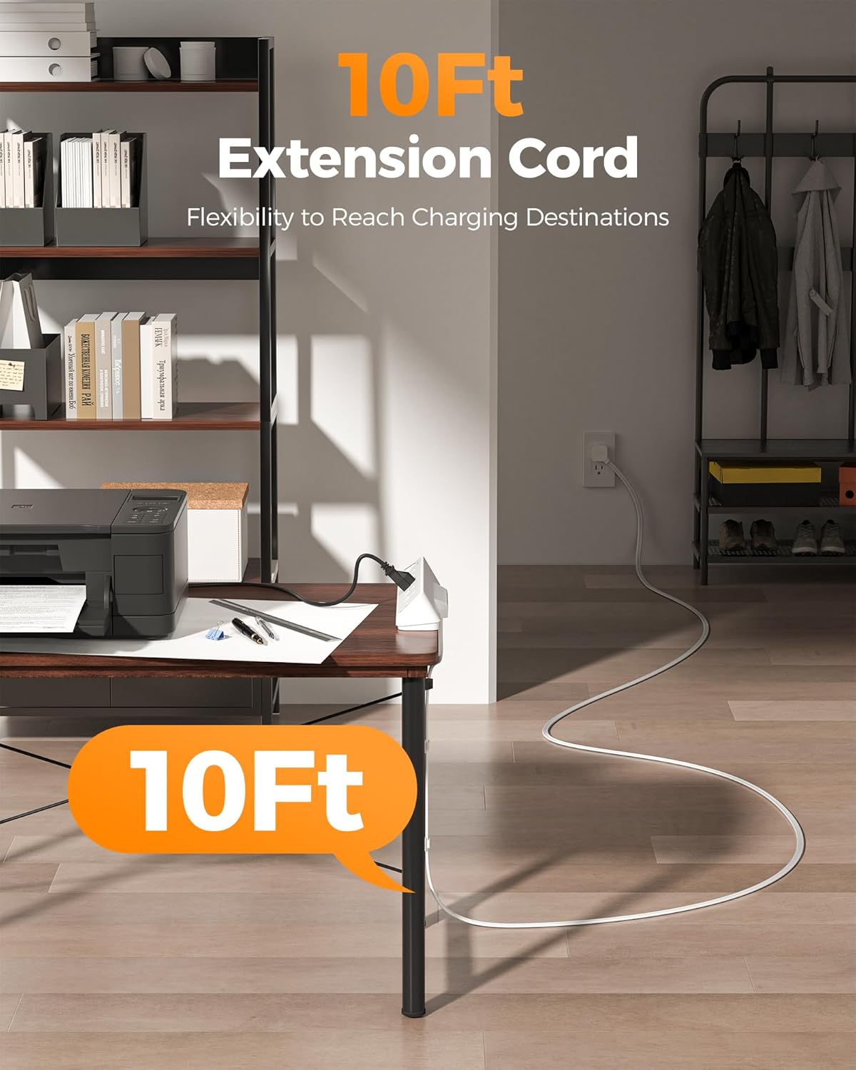 VMIDirect desk clamp power strip 10ft Cord for flexible charging solutions at home or office