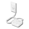 VMIDirect Flat Plug Power Strip with multiple outlets and USB ports for convenient travel charging